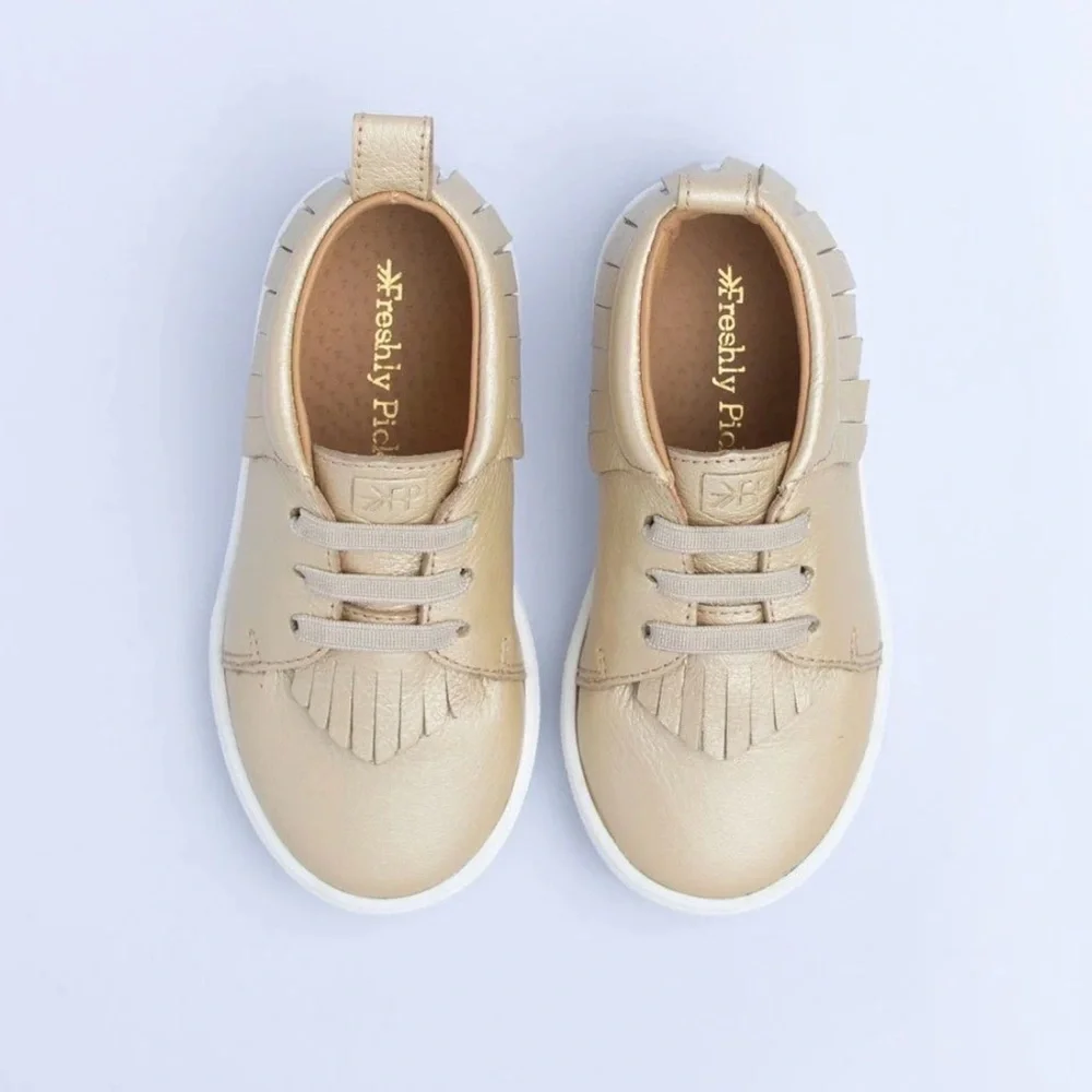 Freshly Picked Platinum Sneaker Moccs size 8